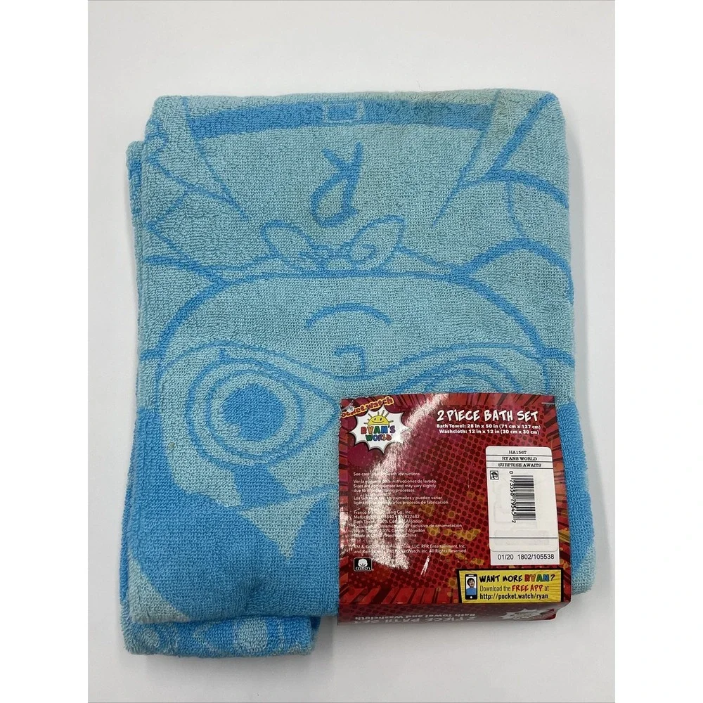 NEW RYAN'S WORLD BATH TOWEL‎  NO WASHCLOTH, TOWEL IS BRAND NEW #C706